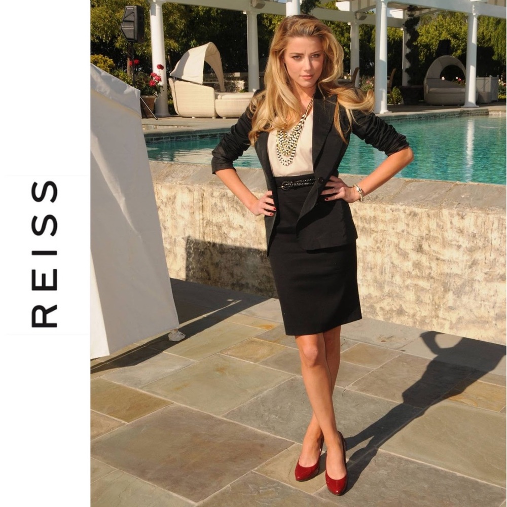 Reiss Belgrave Above Knee Pencil Skirt